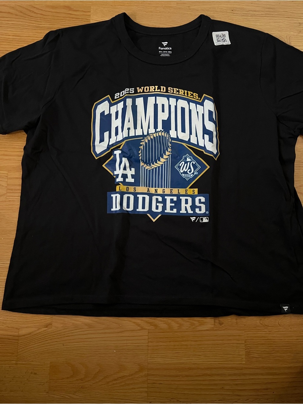 Fanatics Black T-Shirt with Gold and White World Series Graphic